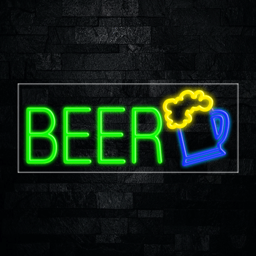 Beer LED Flex Neon Sign 30" x 12"