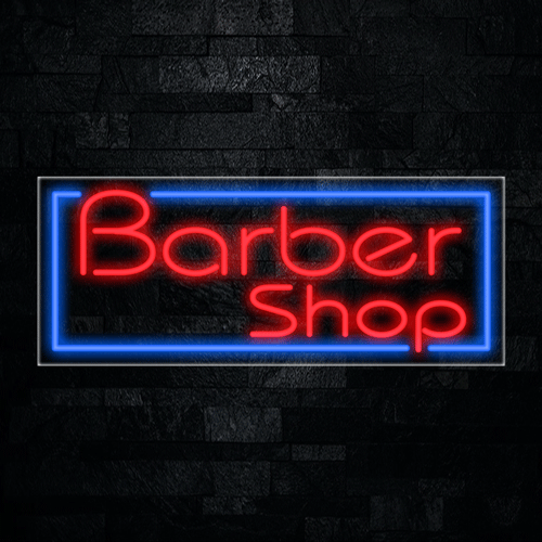 Barber Shop LED Flex Neon Sign 30" x 12"