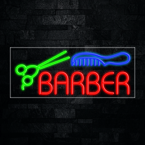 Barber LED Flex Neon Sign 30" x 12"