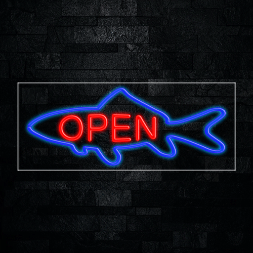 Open LED Flex Neon Sign 30" x 12"