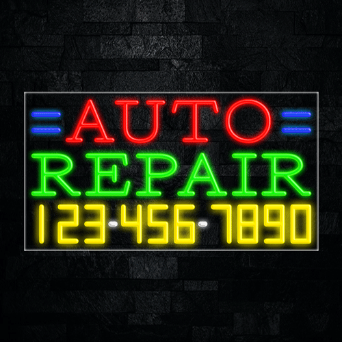 Auto Repair LED Flex Neon Sign 33" x 18"
