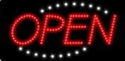 Animated LED OPEN Sign-Deco Style-ASSEMBLED in the U.S.A