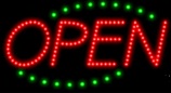 Animated LED OPEN Sign-Deco Style-ASSEMBLED in the U.S.A