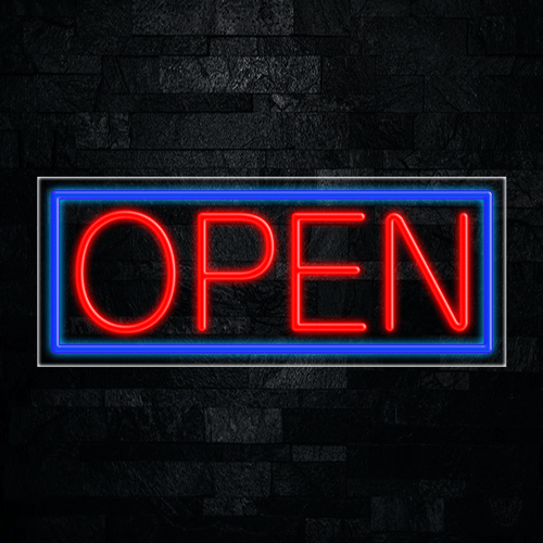 Open LED Flex Neon Sign 30" x 12"