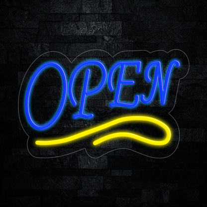Open LED Flex Neon Sign 22" x 14"