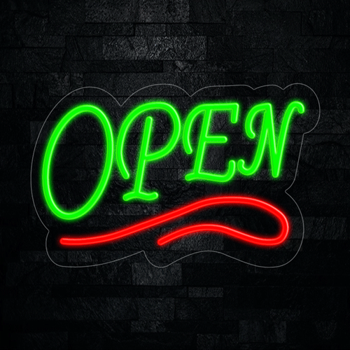 Open LED Flex Neon Sign 22" x 14"