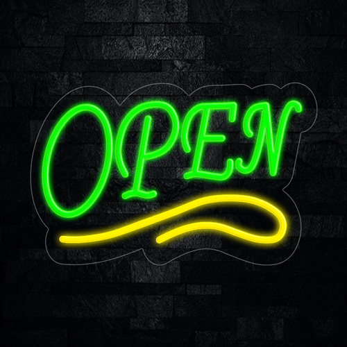 Open LED Flex Neon Sign 22" x 14"