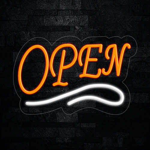 Open LED Flex Neon Sign 22" x 14"