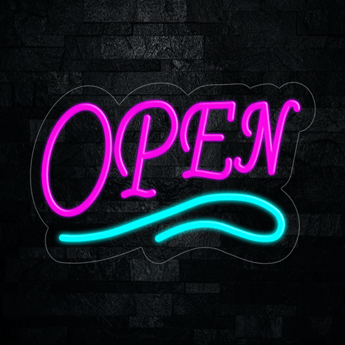 Open LED Flex Neon Sign 22" x 14"