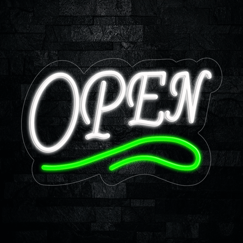 Open LED Flex Neon Sign 22" x 14"
