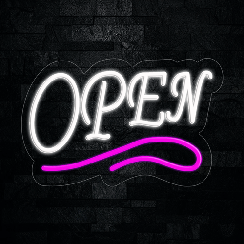 Open LED Flex Neon Sign 22" x 14"