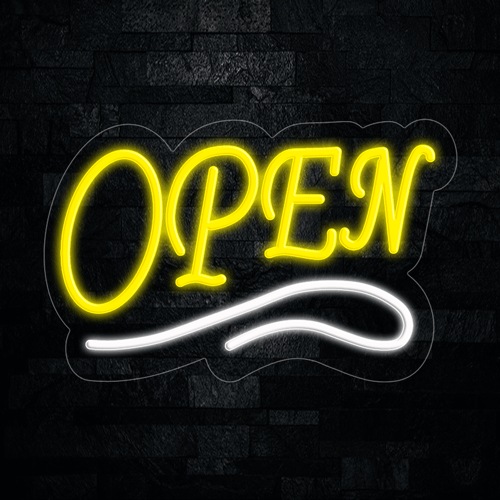 Open LED Flex Neon Sign 22" x 14"