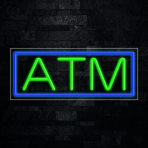 Atm LED Flex Neon Sign 30" x 12"