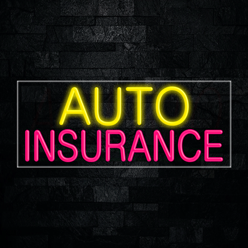 Auto Insurance LED Flex Neon Sign 30" x 12"