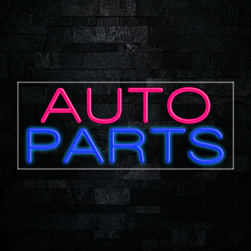 Auto Parts LED Flex Neon Sign 30" x 12"