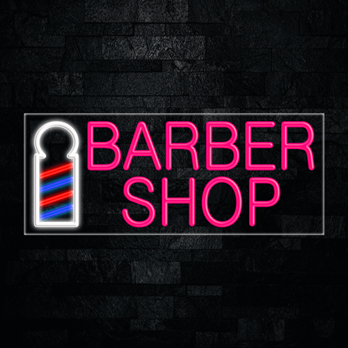 Barber Shop LED Flex Neon Sign 30" x 12"