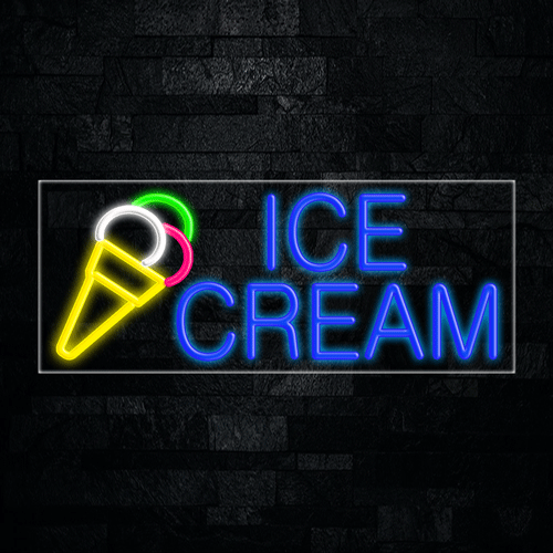 Ice Cream LED Flex Neon Sign 30" x 12"