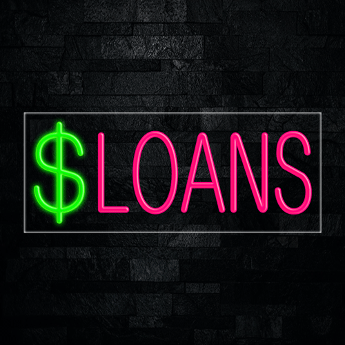 Loans LED Flex Neon Sign 30" x 12"