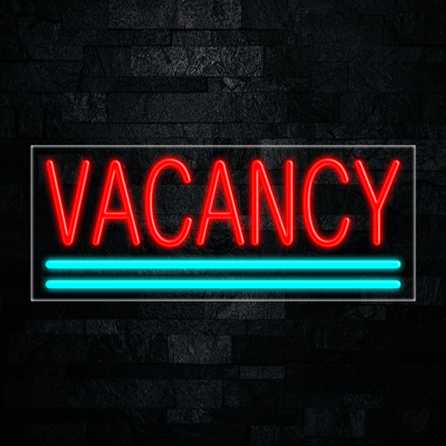 Vacancy LED Flex Neon Sign 30" x 12"