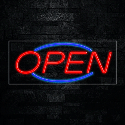 Open LED Flex Neon Sign 30" x 12"