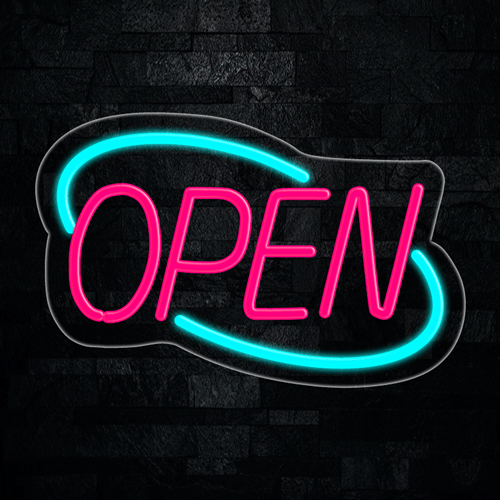 Open LED Flex Neon Sign 22" x 14"