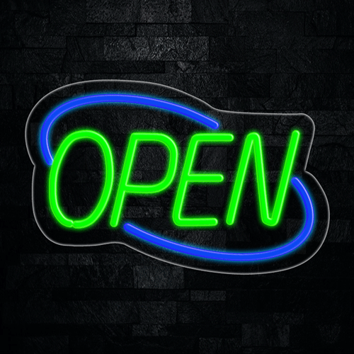 Open LED Flex Neon Sign 22" x 14"