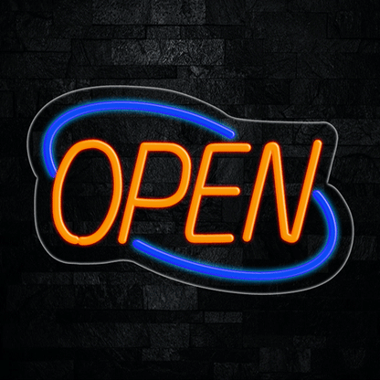 Open LED Flex Neon Sign 22" x 14"