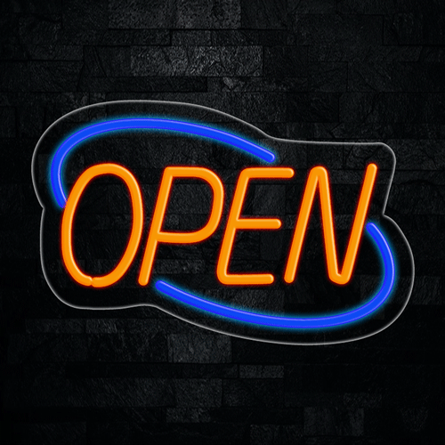 Open LED Flex Neon Sign 22" x 14"