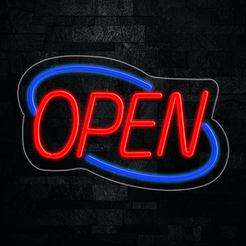 Open LED Flex Neon Sign 22" x 14"