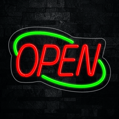 Open LED Flex Neon Sign 22" x 14"
