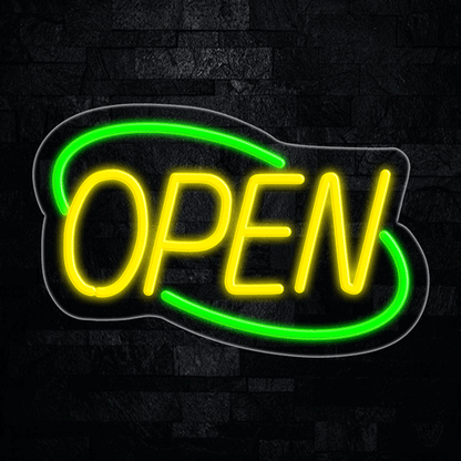 Open LED Flex Neon Sign 22" x 14"