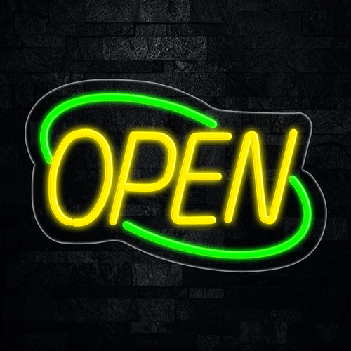 Open LED Flex Neon Sign 22" x 14"