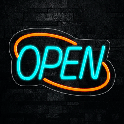Open LED Flex Neon Sign 22" x 14"
