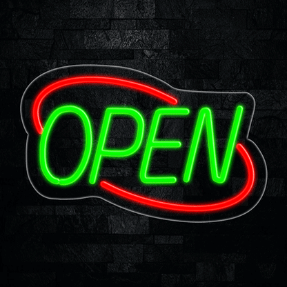 Open LED Flex Neon Sign 22" x 14"