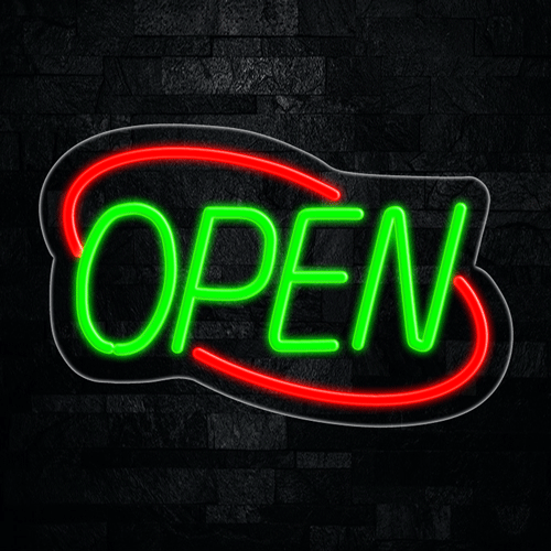 Open LED Flex Neon Sign 22" x 14"