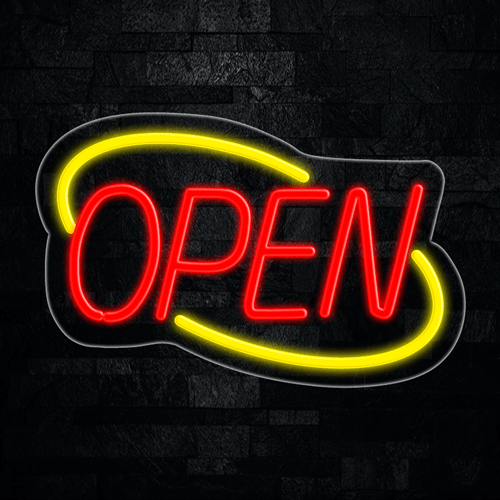 Open LED Flex Neon Sign 22" x 14"
