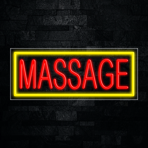 Massage LED Flex Neon Sign 30" x 12"