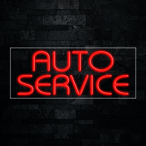 Auto Service LED Flex Neon Sign 30" x 12"