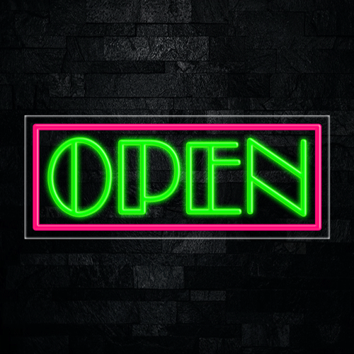 Open LED Flex Neon Sign 30" x 12"