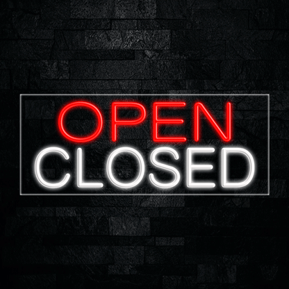 Open Closed LED Flex Neon Sign 30" x 12"