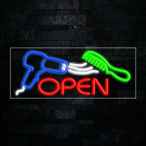 Open LED Flex Neon Sign 30" x 12"