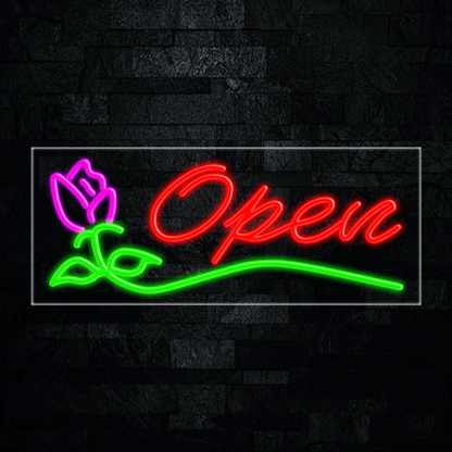 Open LED Flex Neon Sign 30" x 12"
