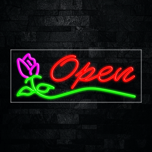 Open LED Flex Neon Sign 30" x 12"