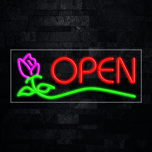 Open LED Flex Neon Sign 30" x 12"