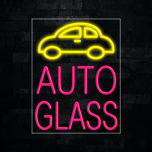 Auto Glass LED Flex Neon Sign 22" x 28"