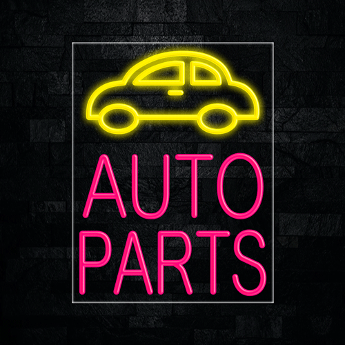 Auto Parts LED Flex Neon Sign 22" x 28"