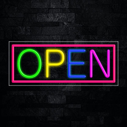 Open LED Flex Neon Sign 30" x 12"