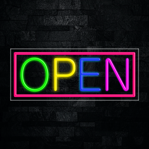 Open LED Flex Neon Sign 30" x 12"