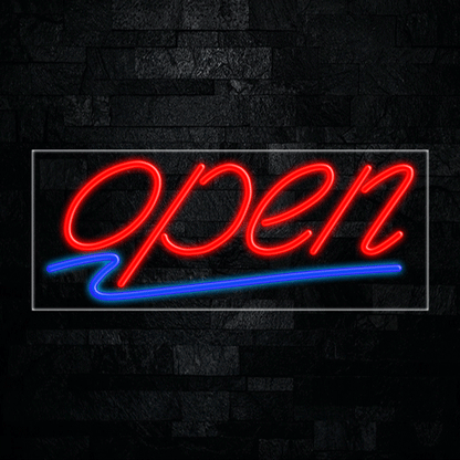 Open LED Flex Neon Sign 30" x 12"