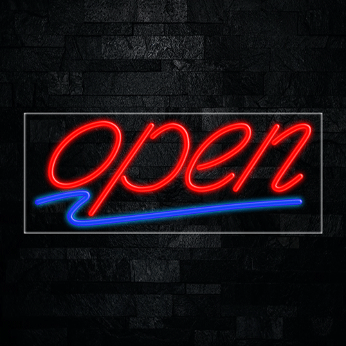 Open LED Flex Neon Sign 30" x 12"